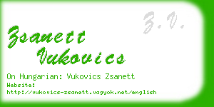 zsanett vukovics business card